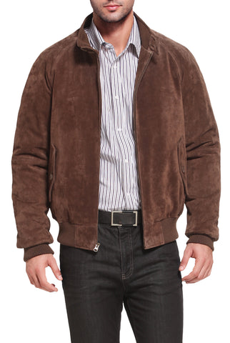 Bomber jacket outlet suede mens