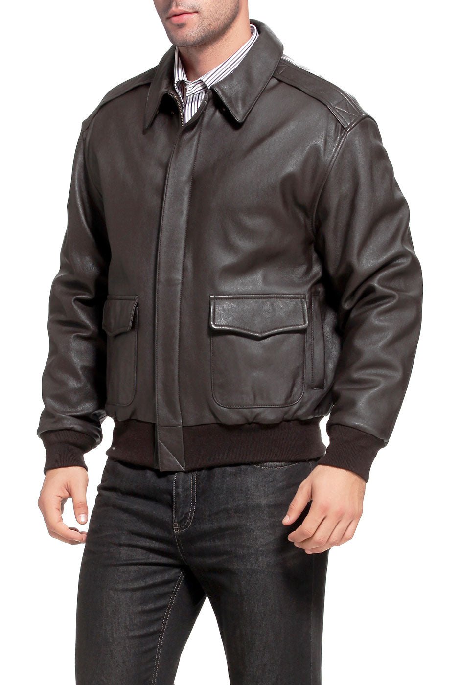 Men's Aviator (Pilot) Leather Jackets in New Zealand »